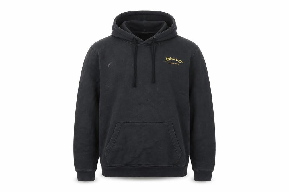 Mens UK L Regular AllSaints Black Pullover Hoodie