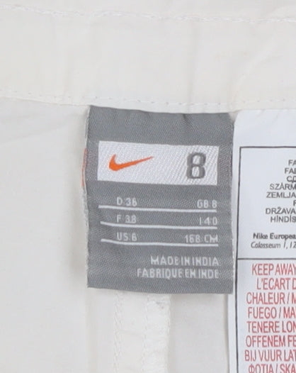 Nike Women’s Ivory Cotton Capri Trousers Size 8 Casual Lightweight