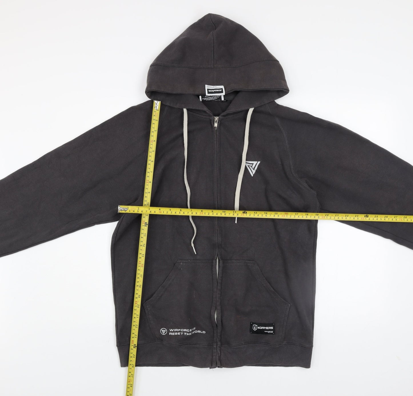 Gaming Never Dies Mens Grey XL Zip Hoodie Full Zip Casual Jacket