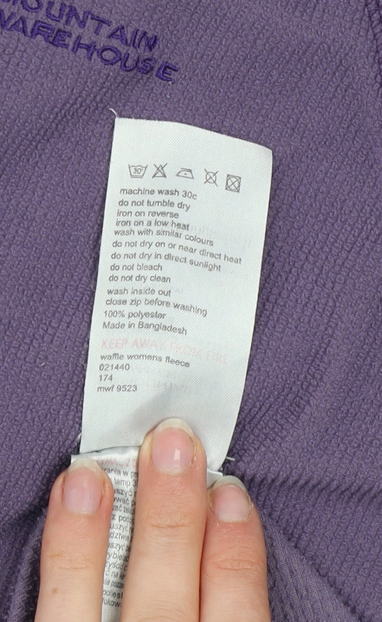 Womens UK 14 Regular Mountain Warehouse Purple Pullover Sweatshirt