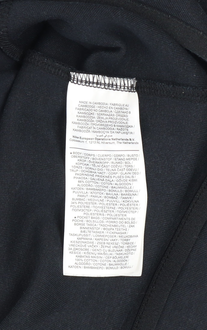 Nike Men's Black Large Hooded Full Zip Track Jacket