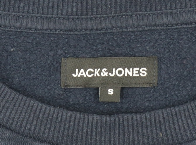 Mens UK S Regular JACK & JONES Blue Pullover Sweatshirt