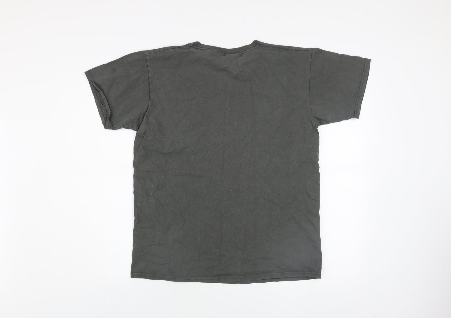 Batman Men's Grey Cotton Graphic T-Shirt M Short Sleeve Crew Neck