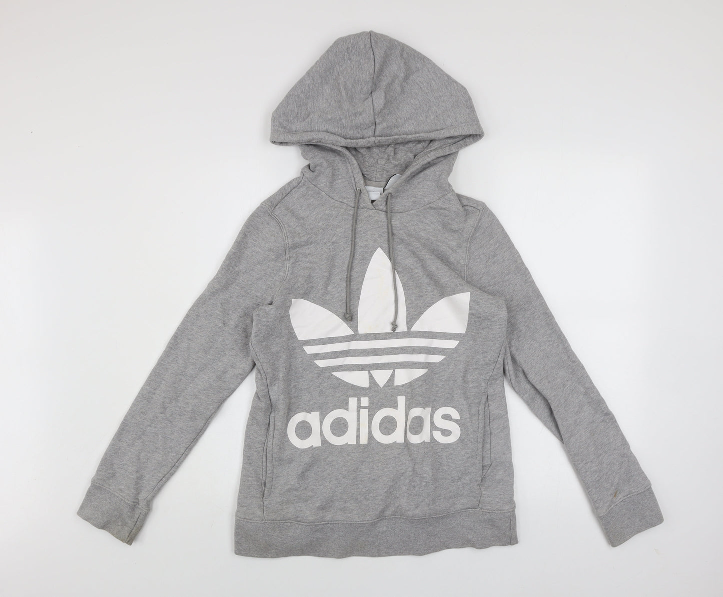 Womens UK 6 Regular adidas Grey Pullover Hoodie