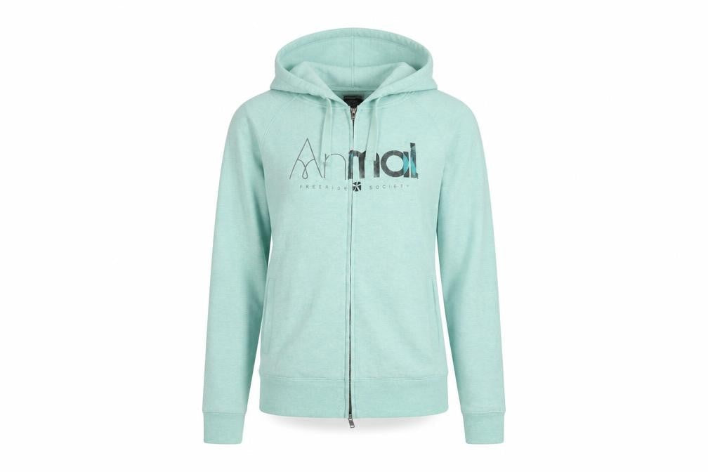 Animal Womens Blue Size 12 Full Zip Hooded Track Jacket