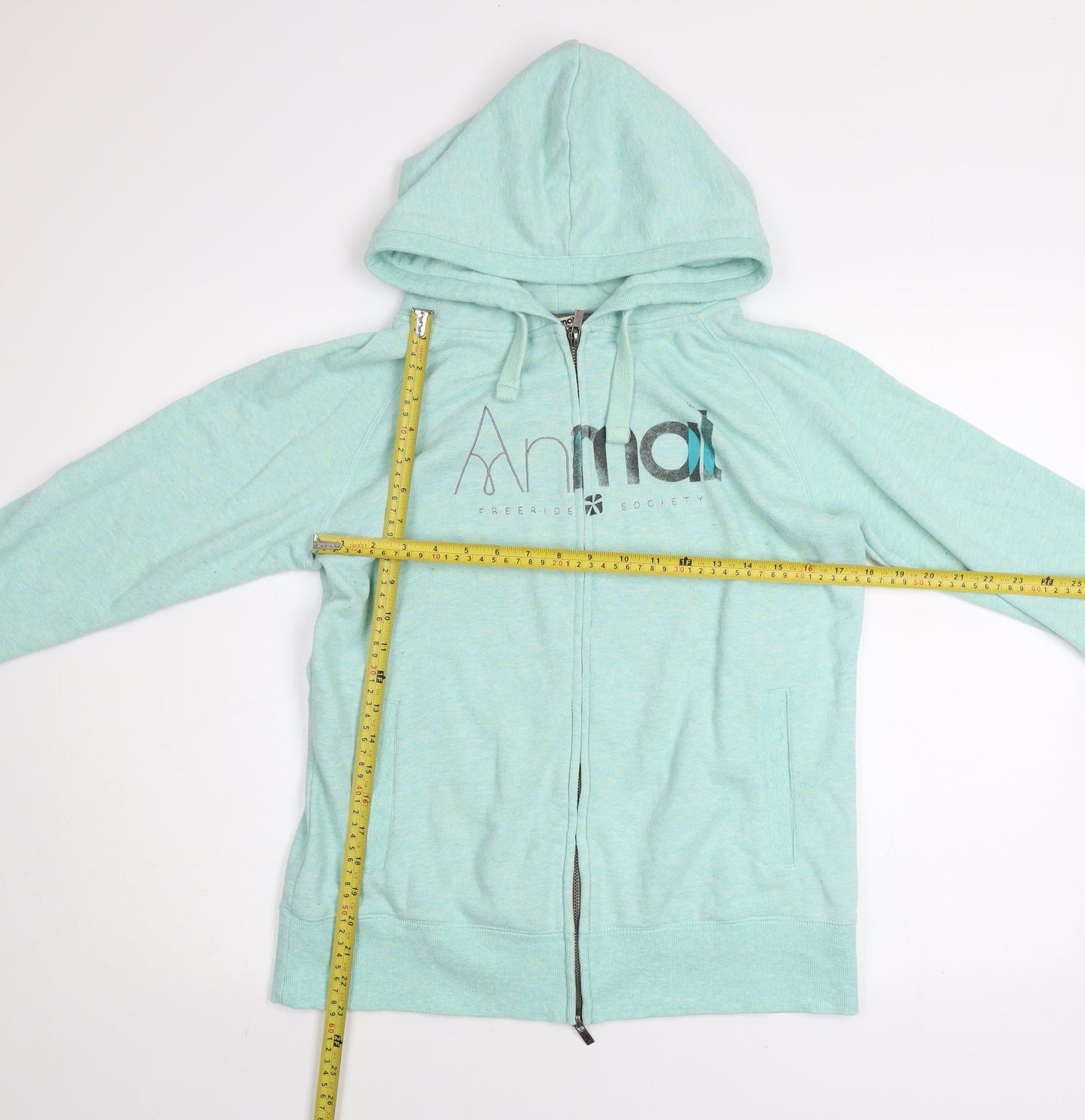 Animal Womens Blue Size 12 Full Zip Hooded Track Jacket