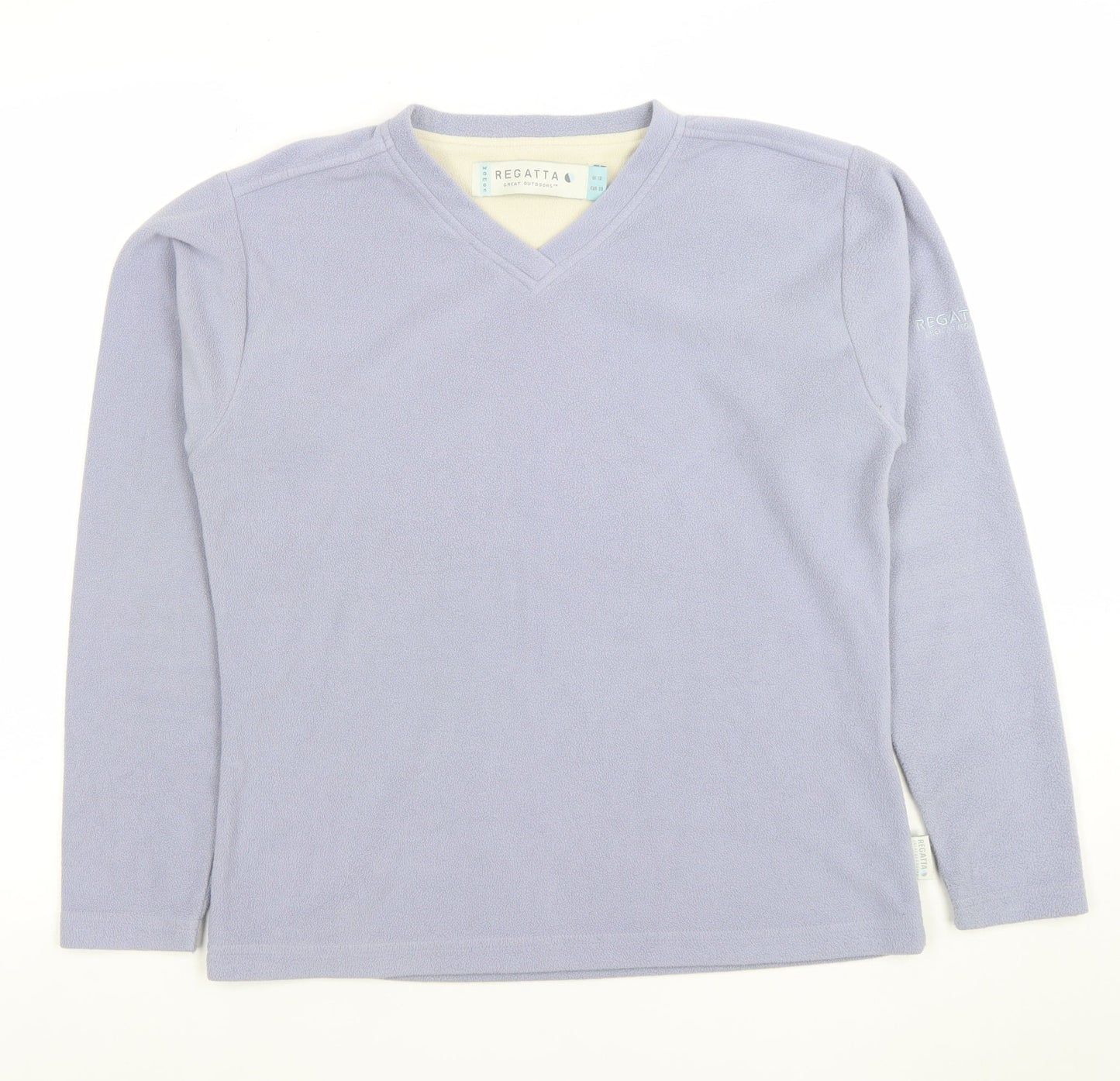 Womens UK 12 Regular Regatta Blue Pullover Sweatshirt