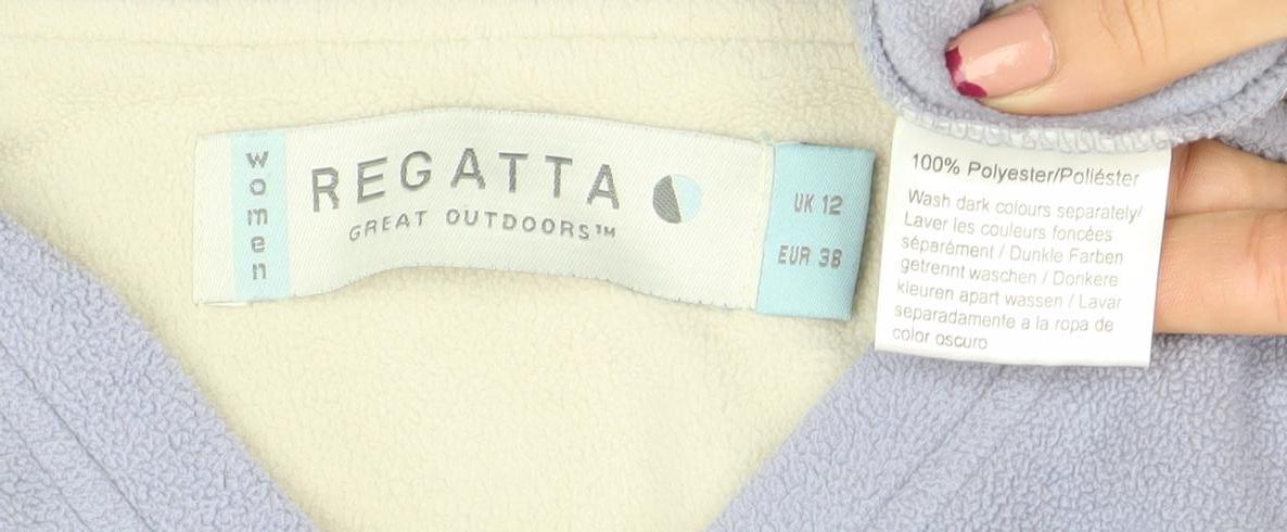 Womens UK 12 Regular Regatta Blue Pullover Sweatshirt