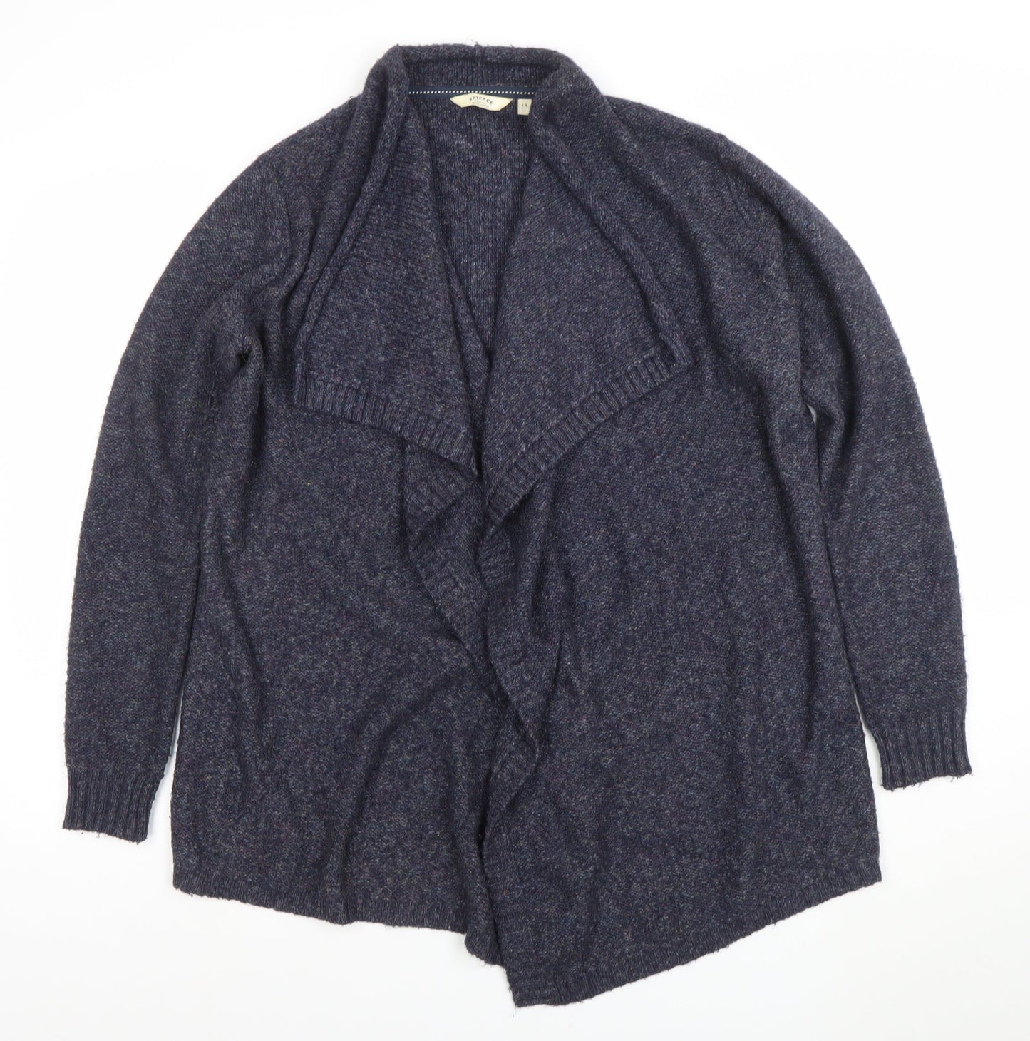 Womens UK 14 Relaxed FatFace Blue Cardigan Tight-Knit