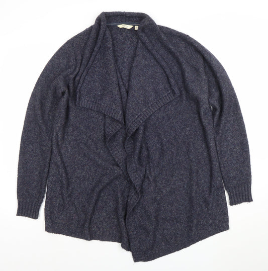 Womens UK 14 Relaxed FatFace Blue Cardigan Tight-Knit