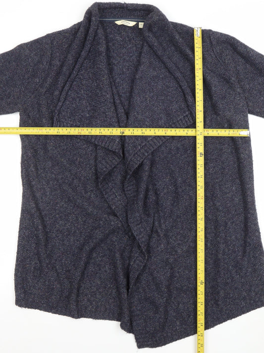 Womens UK 14 Relaxed FatFace Blue Cardigan Tight-Knit
