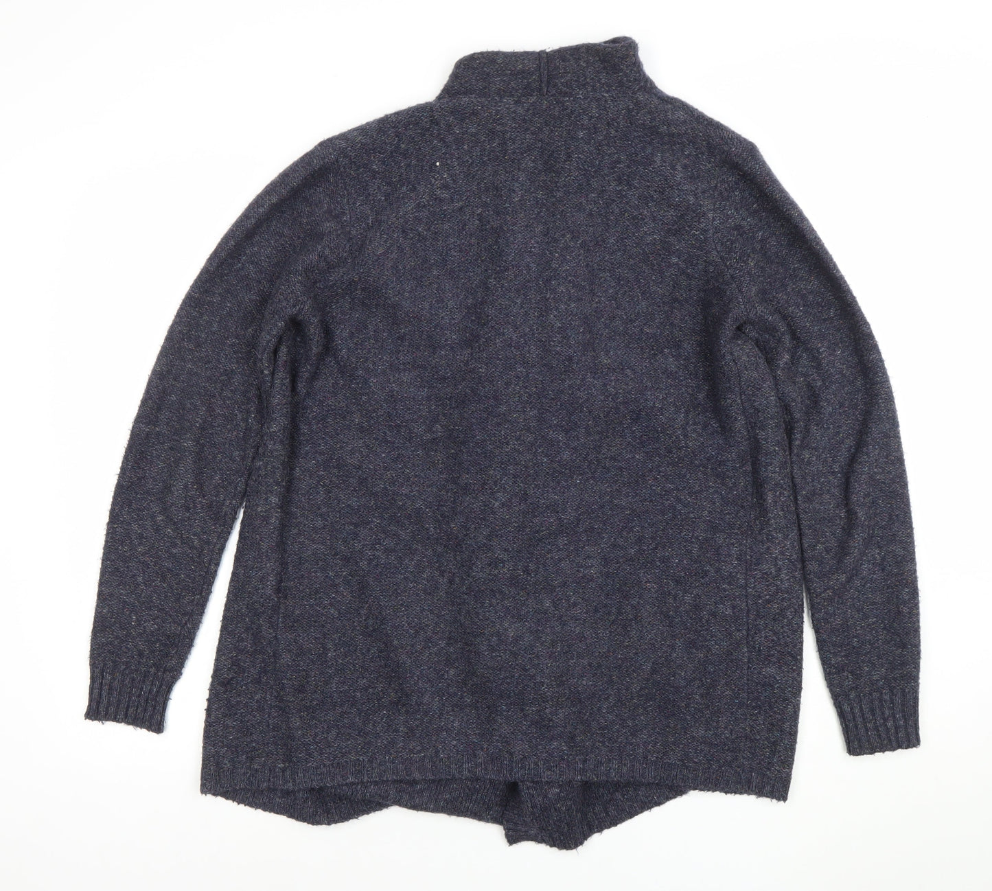 Womens UK 14 Relaxed FatFace Blue Cardigan Tight-Knit