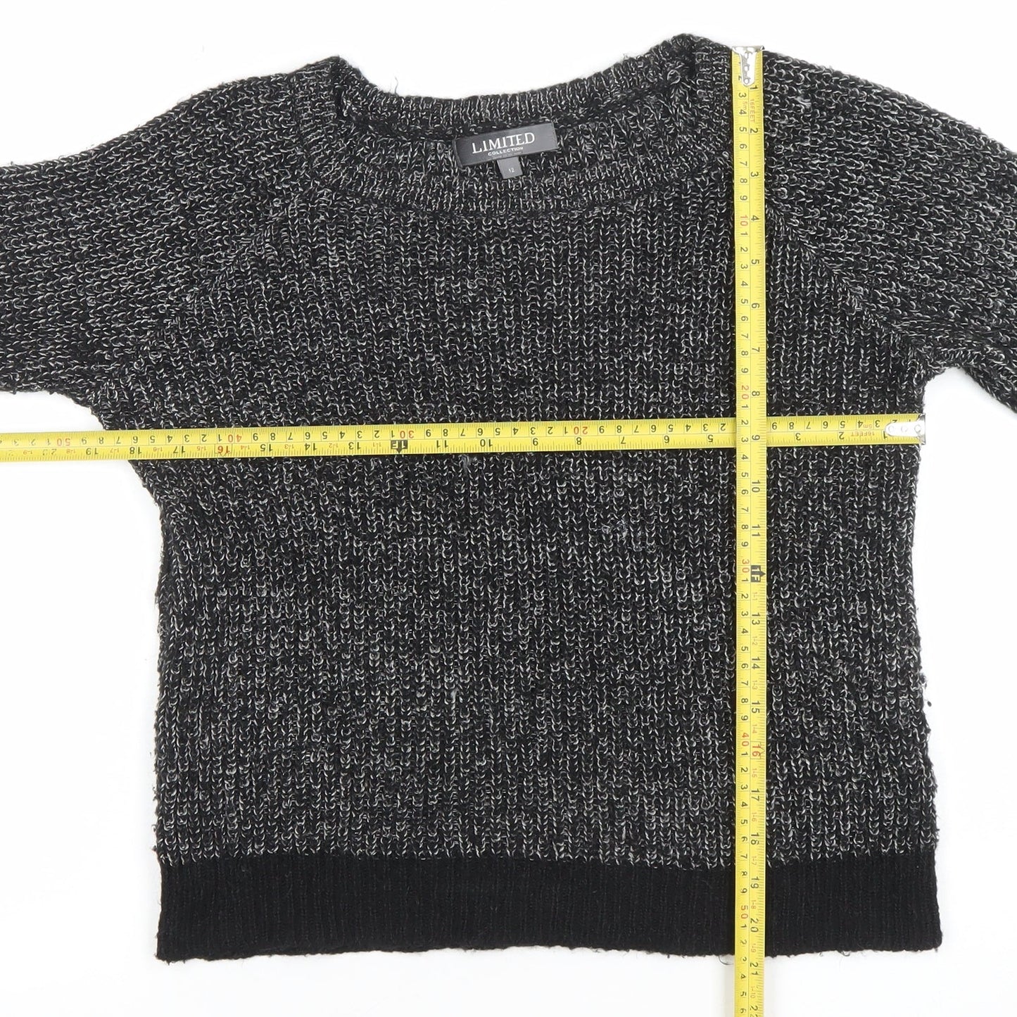 Marks and Spencer Women’s Grey Chunky Knit Pullover Jumper Size 12