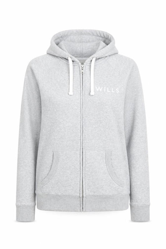 Womens UK 10 Regular Jack Wills Grey Full Zip Hoodie