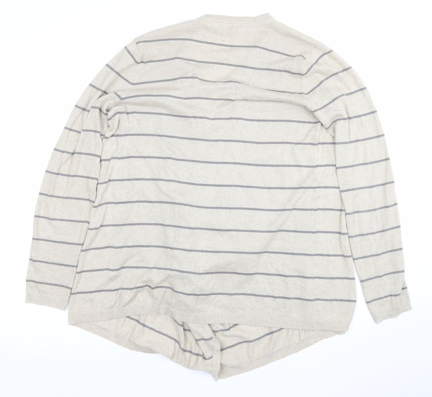 Womens UK 12 Relaxed FatFace Beige Cardigan Tight-Knit