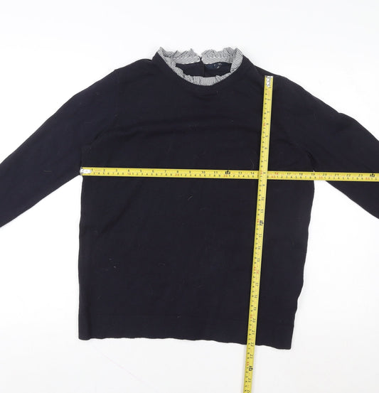 Next Women’s Navy Pullover Sweatshirt UK 14 Classic Knit Jumper
