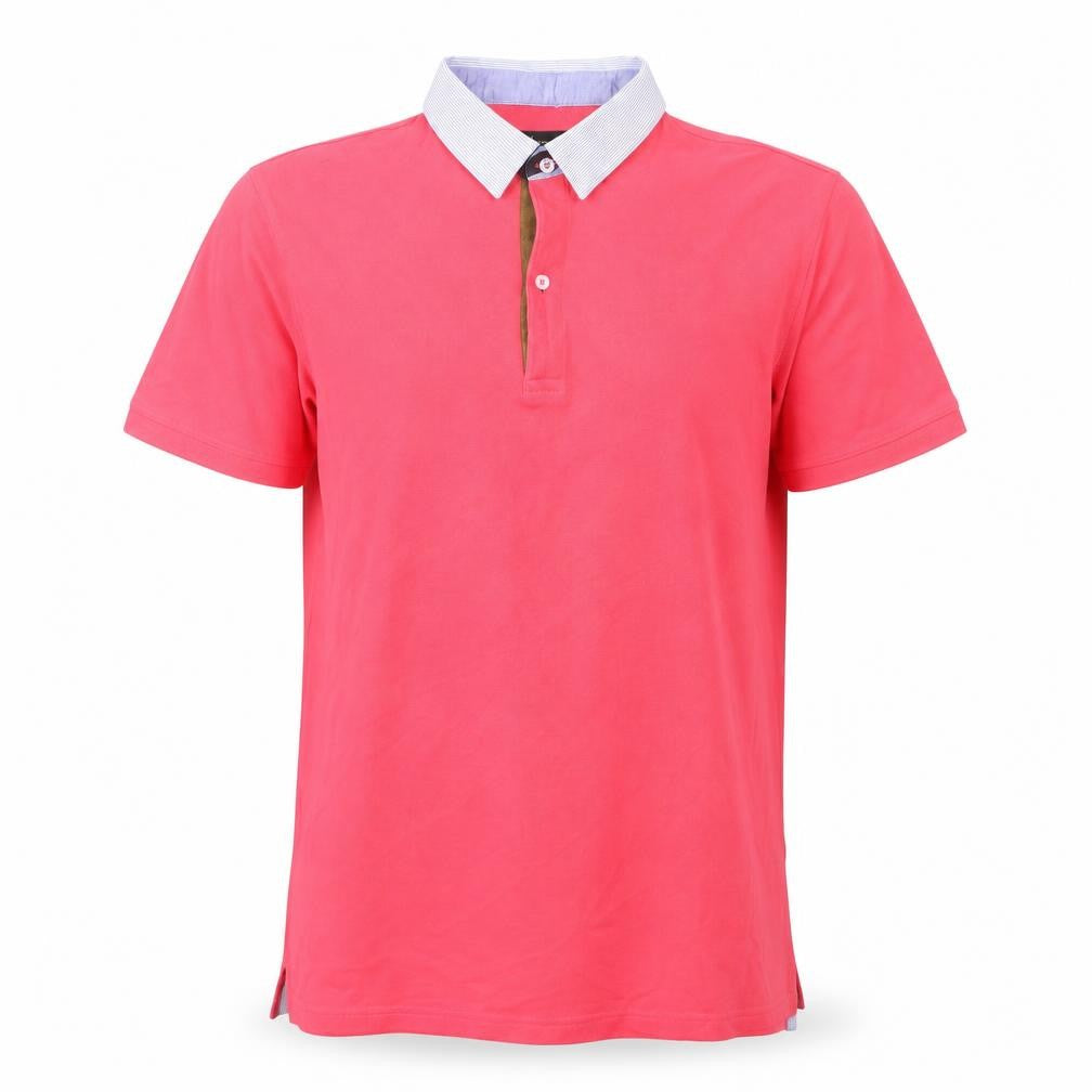 Massimo Womens Dutti Pink Polo Shirt Short Sleeve Cotton Size L