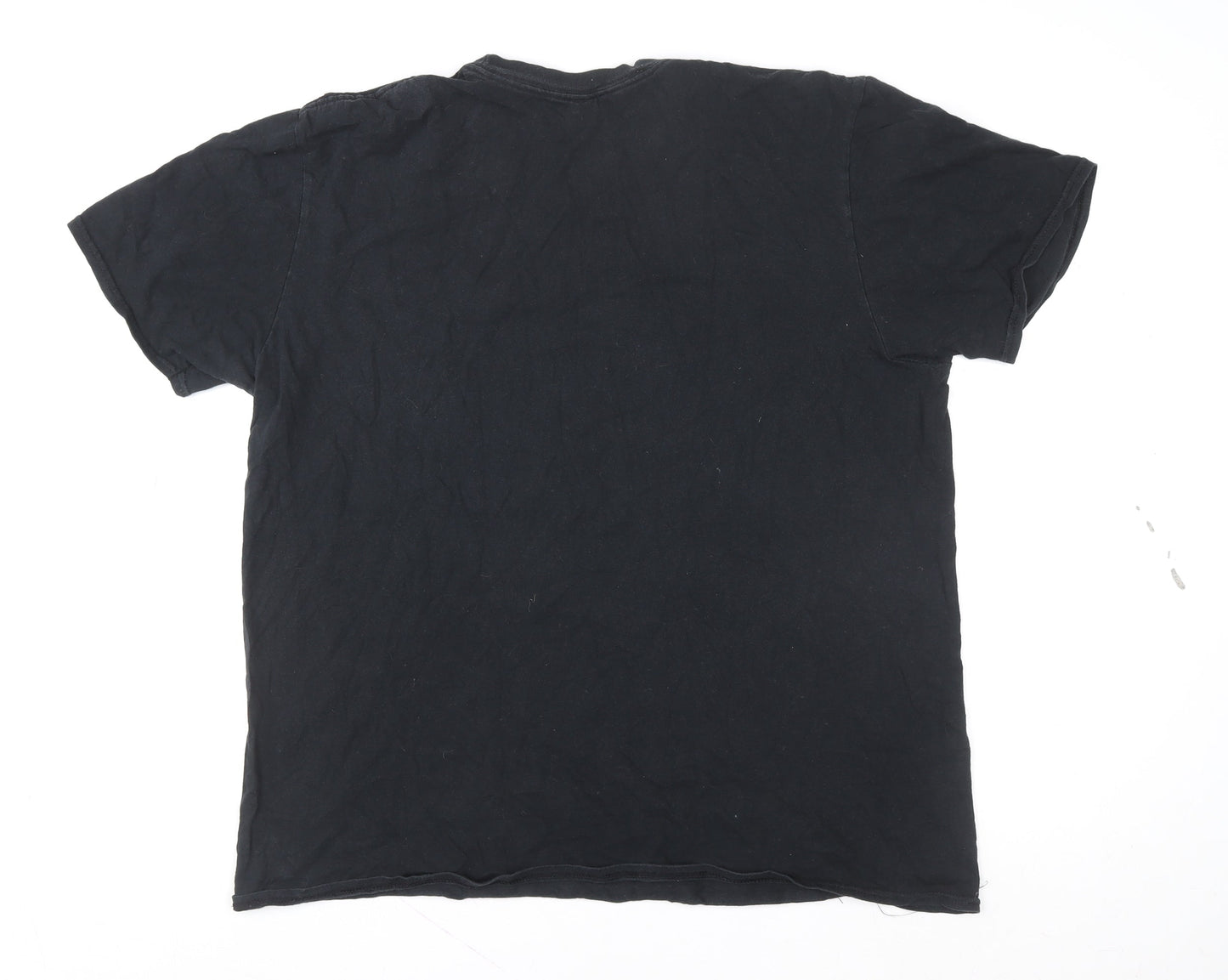 Cobra Kai Men's Black Cotton Graphic T-Shirt L Regular Fit