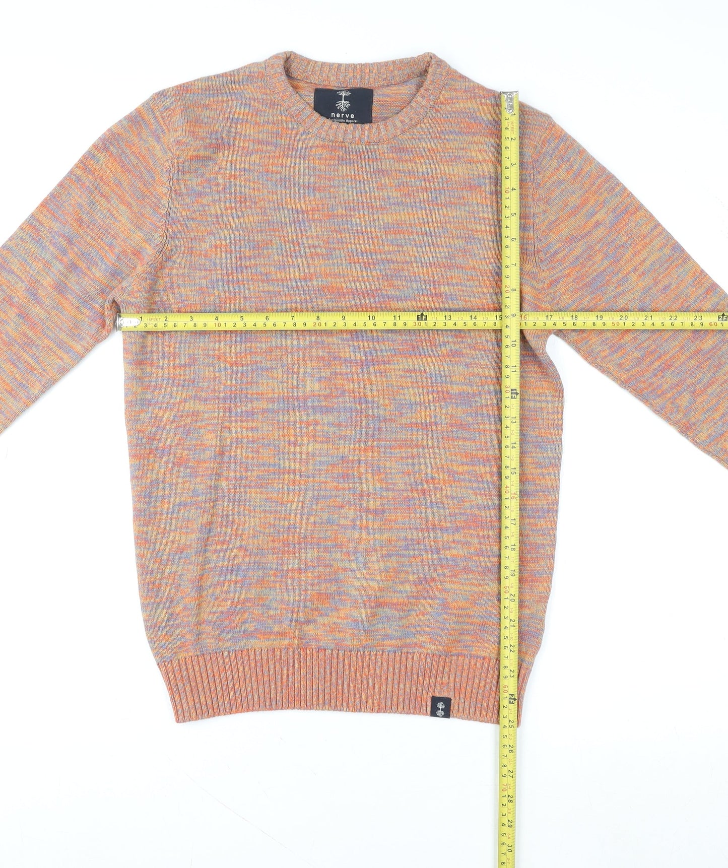 Nerve Sustainable Apparel Women’s Multicoloured Cotton Crew Neck Pullover Sweatshirt S
