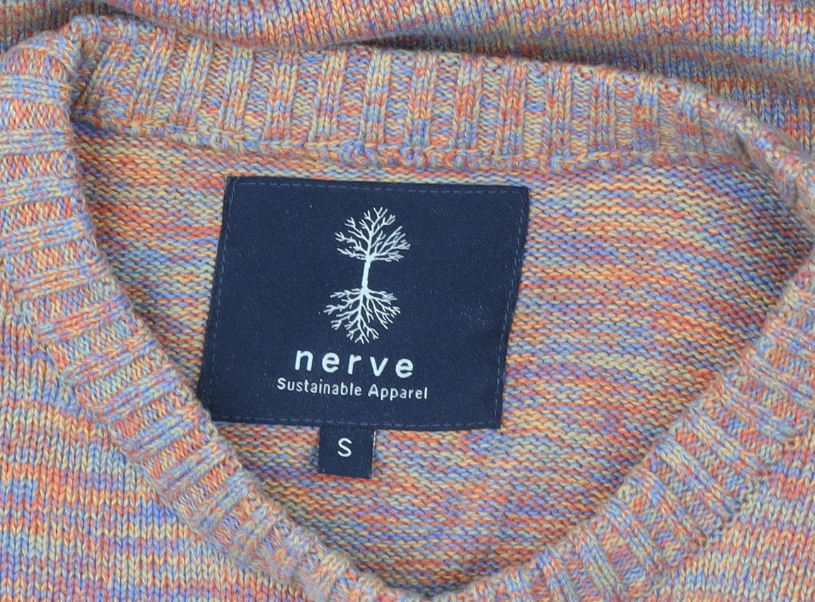 Nerve Sustainable Apparel Women’s Multicoloured Cotton Crew Neck Pullover Sweatshirt S