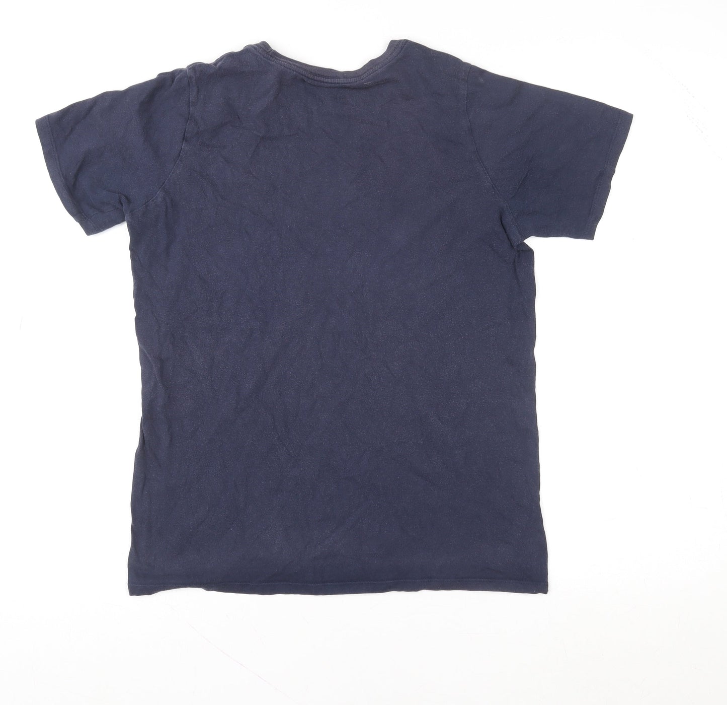 Nike Boys Navy Blue Graphic Short Sleeve Athletic T-Shirt Size 13-14 Years