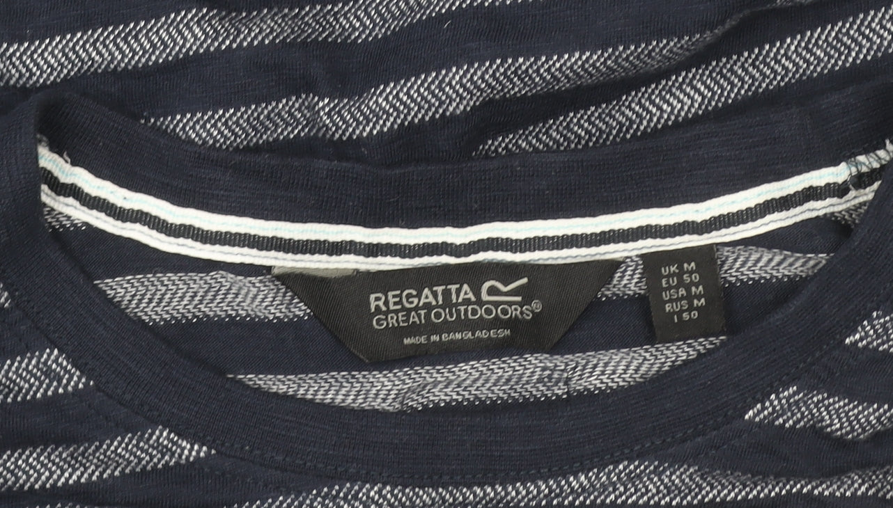 Unisex Adultss UK Size M Regatta Blue Cotton T-Shirt