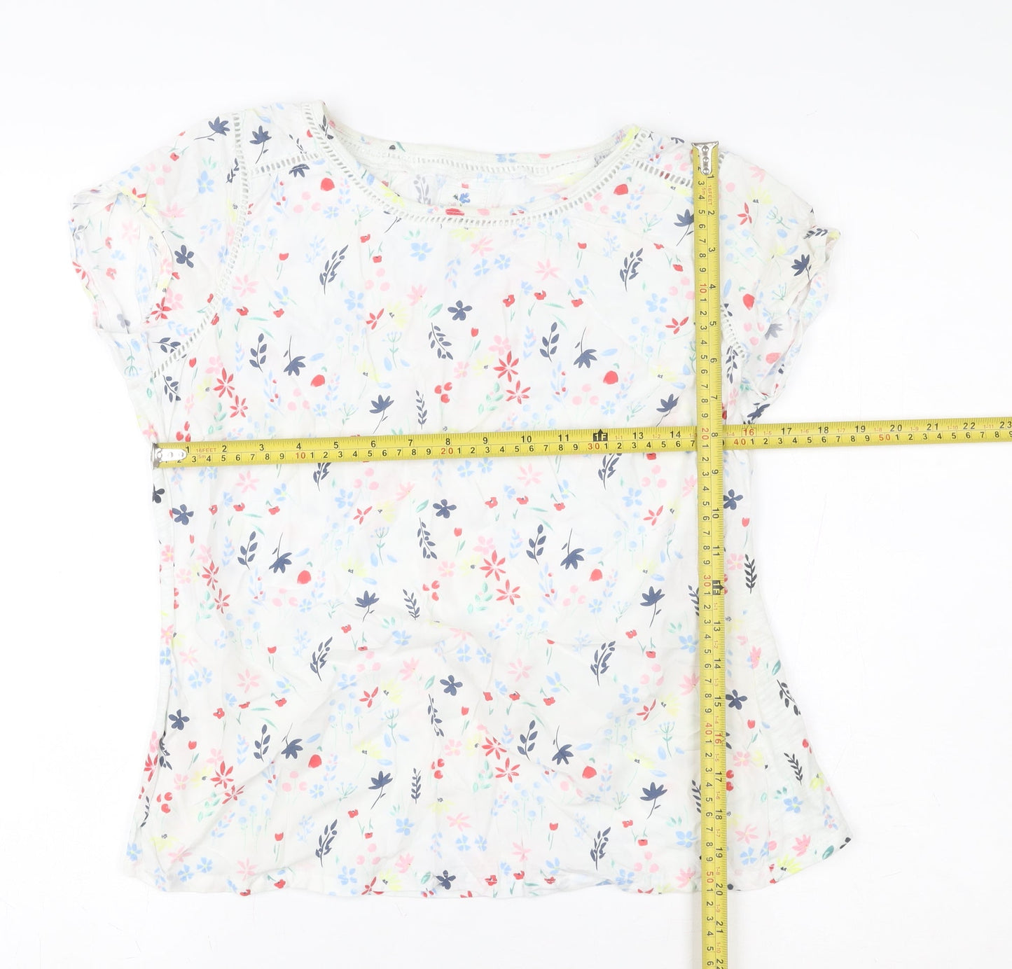 Faithful & True Women’s Multicoloured Floral Tunic Blouse Size 12