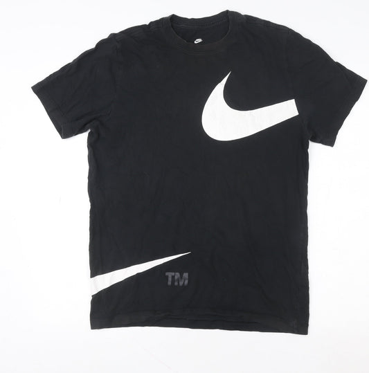 Nike Men's Black Graphic Logo Sports T-Shirt Size M