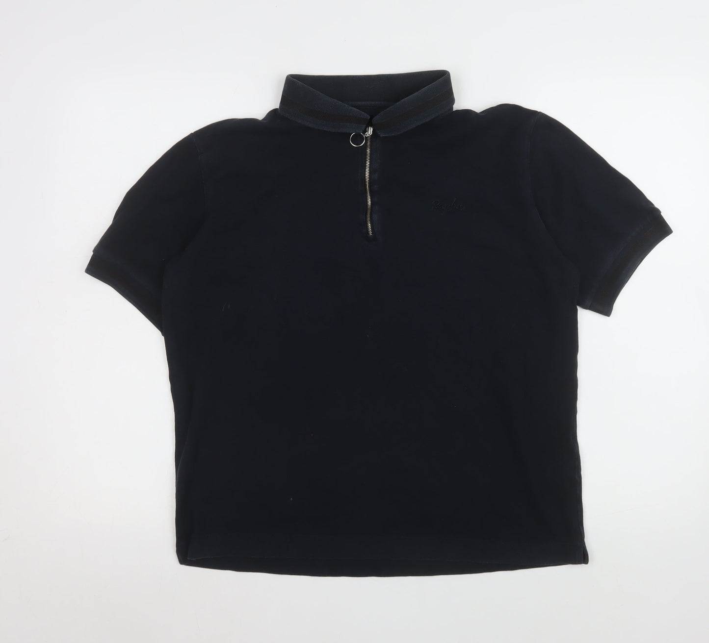 Rapha Men's Black 1/4 Zip Cycling Polo Shirt Size M