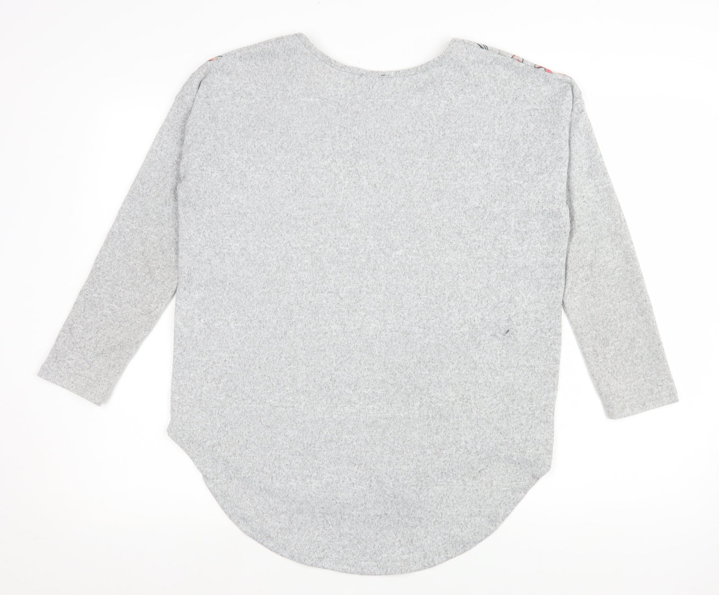 Izabel London Women's Grey Bird Print Pullover Sweatshirt Size 10