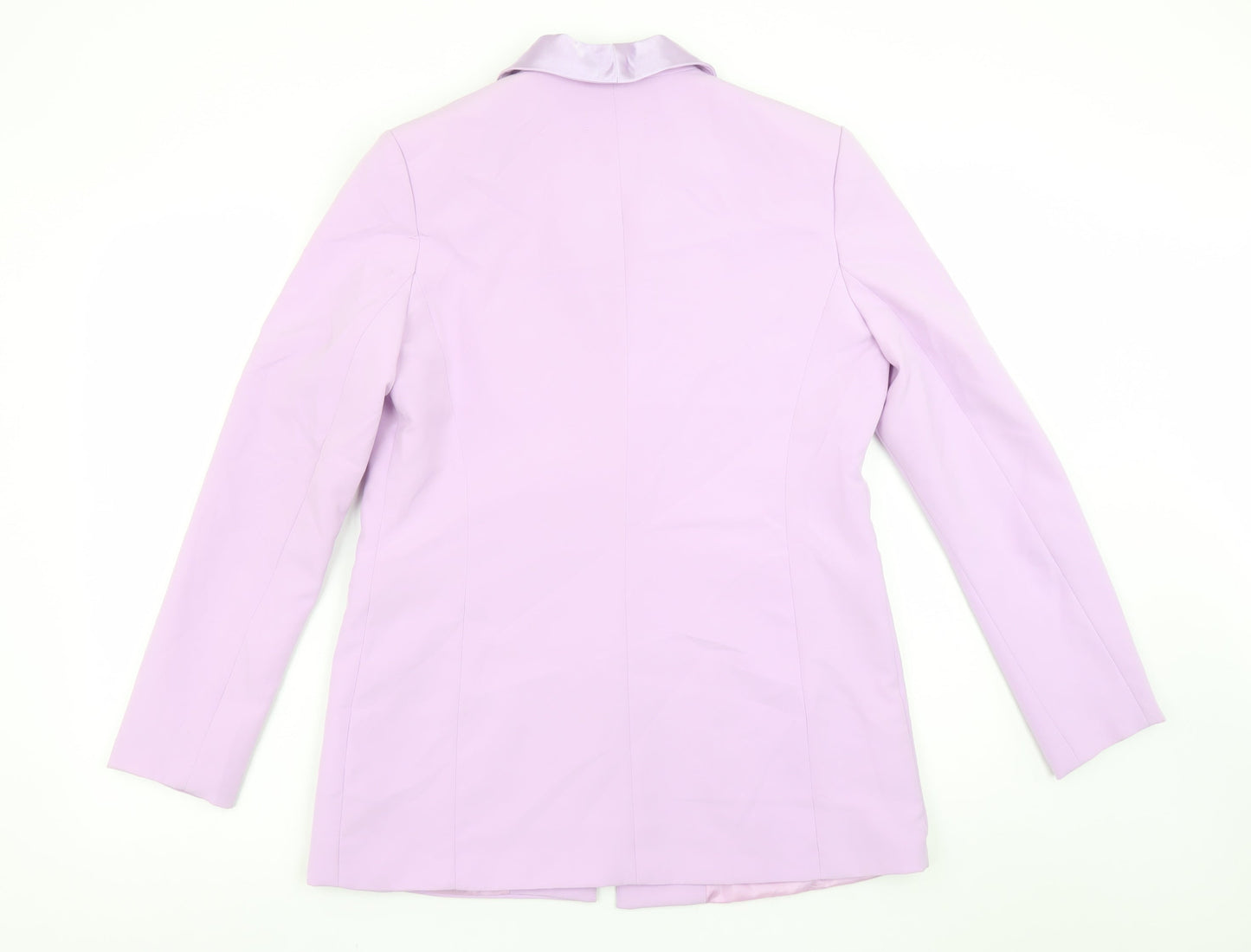 Amy Lynn Women's Purple Shawl Collar Tuxedo Blazer Size S