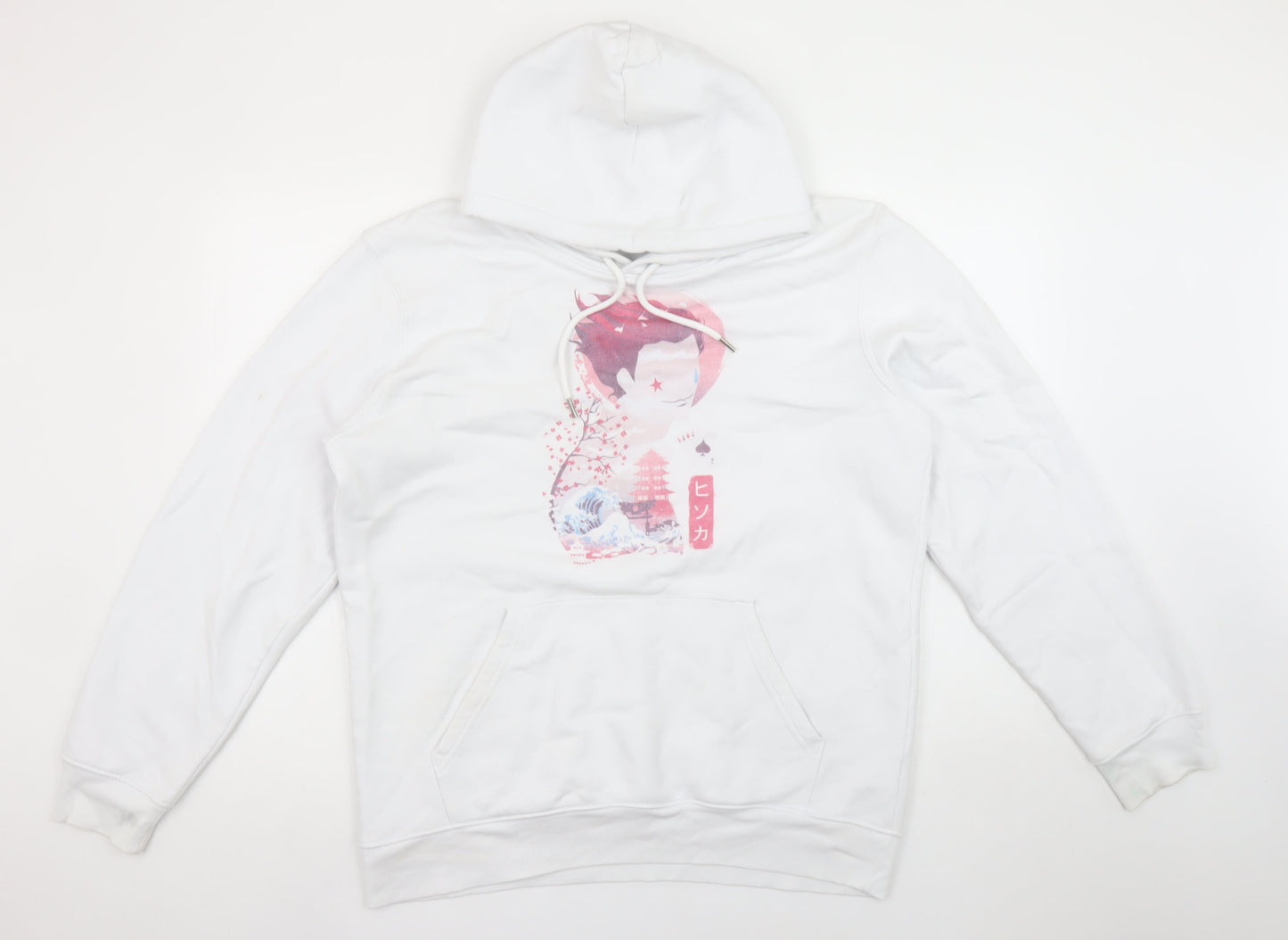 Stanley/Stella Women White Hisoka Anime Hoodie L Organic Cotton