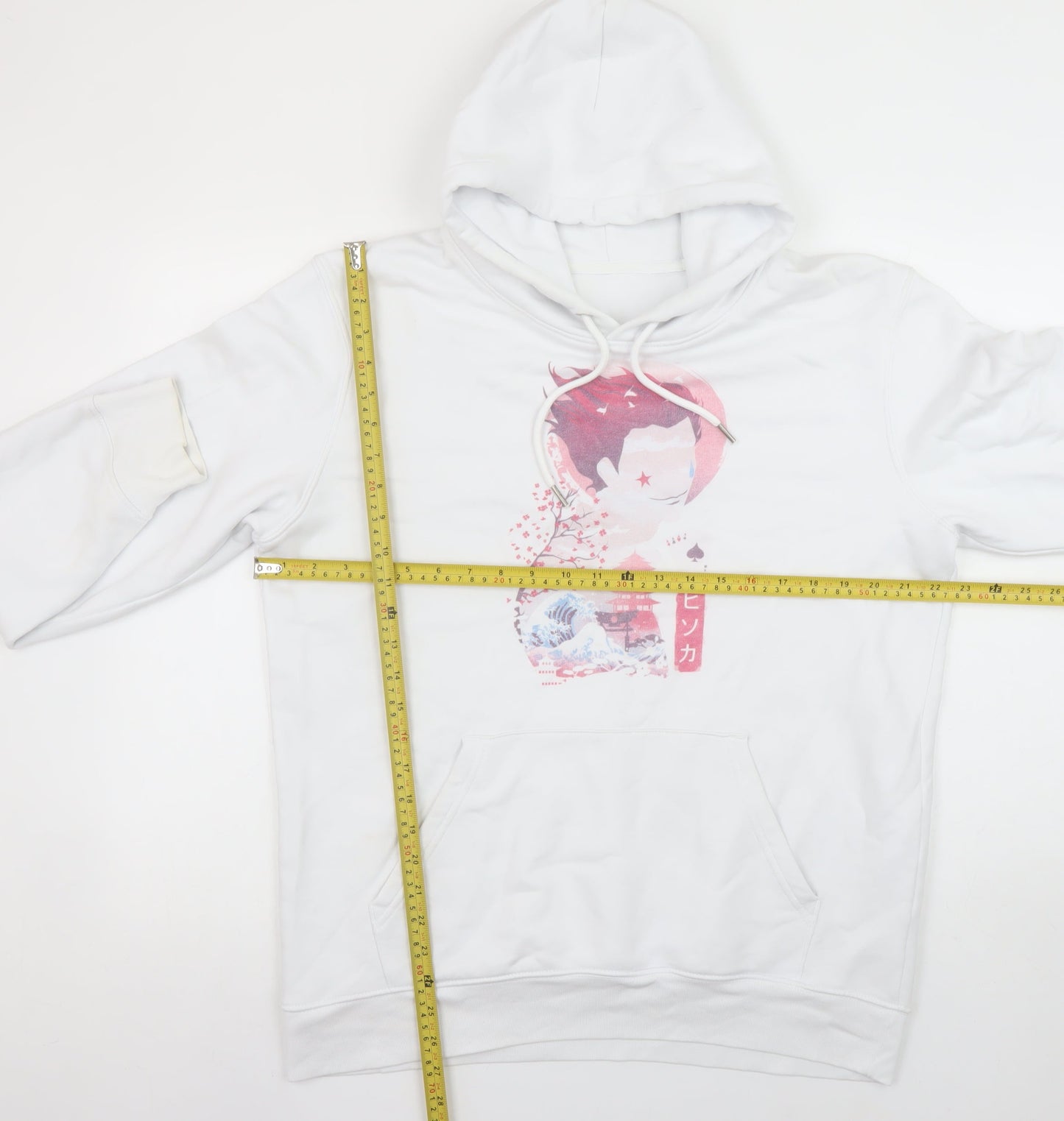 Stanley/Stella Women White Hisoka Anime Hoodie L Organic Cotton