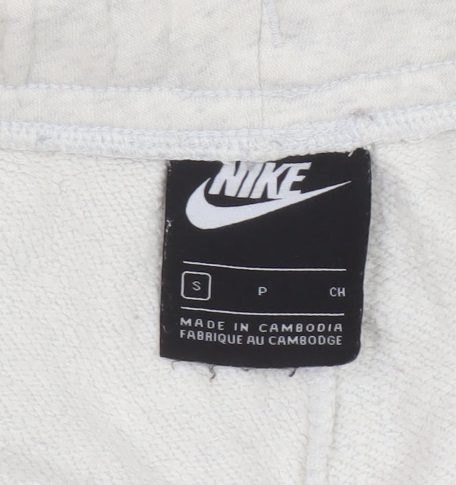 Nike Women’s Grey Jogger Sweatpants Small Elastic Waist Logo Sportswear