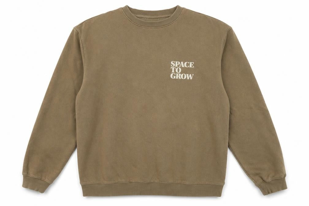H&M Men Brown Relaxed Fit Graphic Print Sweatshirt Size M