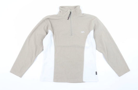Womens UK M Regular Trespass Beige Pullover Sweatshirt