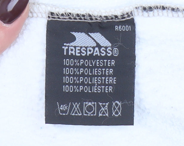 Womens UK M Regular Trespass Beige Pullover Sweatshirt
