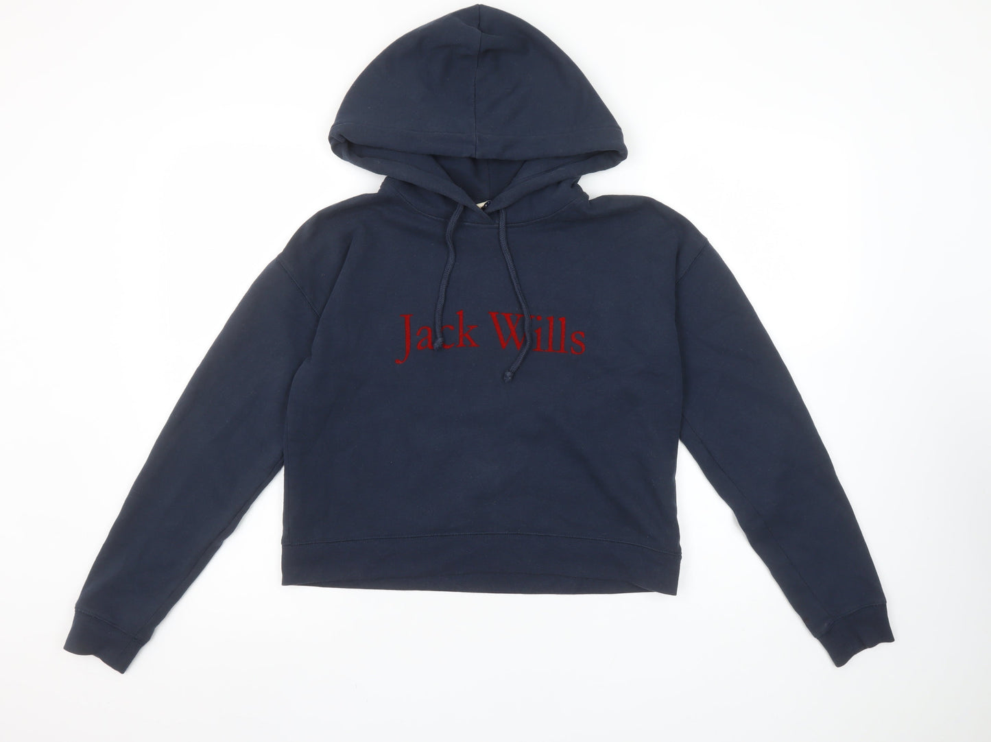 Womens UK 8 Regular Jack Wills Blue Pullover Hoodie