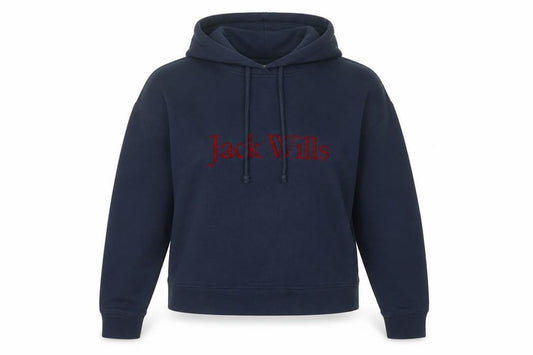 Womens UK 8 Regular Jack Wills Blue Pullover Hoodie