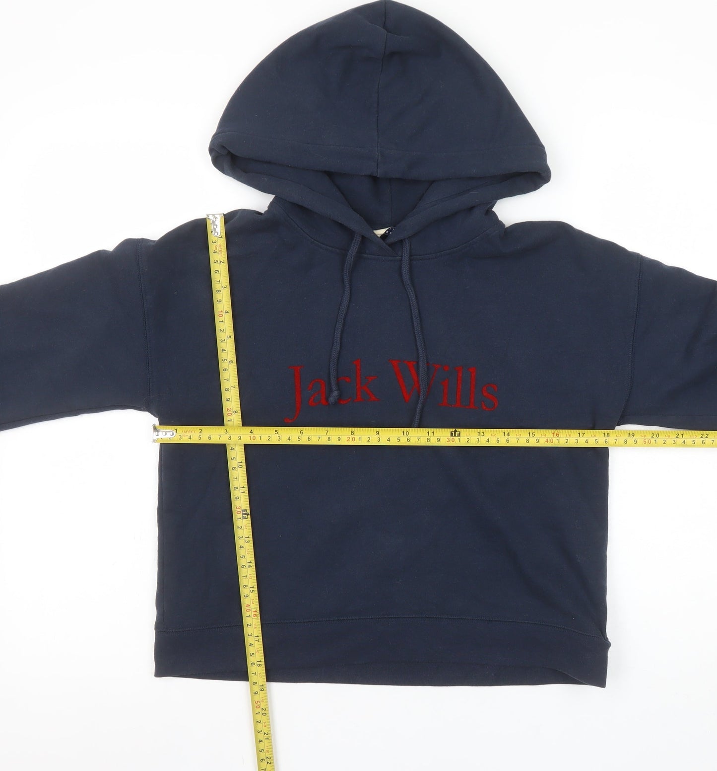 Womens UK 8 Regular Jack Wills Blue Pullover Hoodie