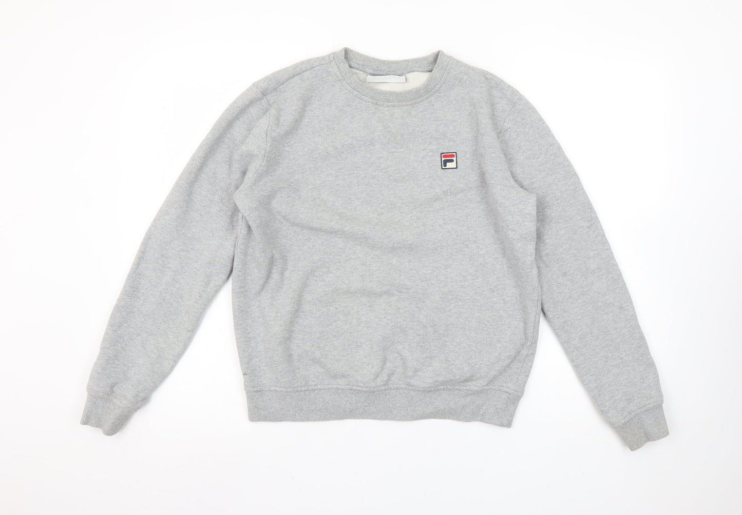 Womens UK S Regular FILA Grey Pullover Sweatshirt
