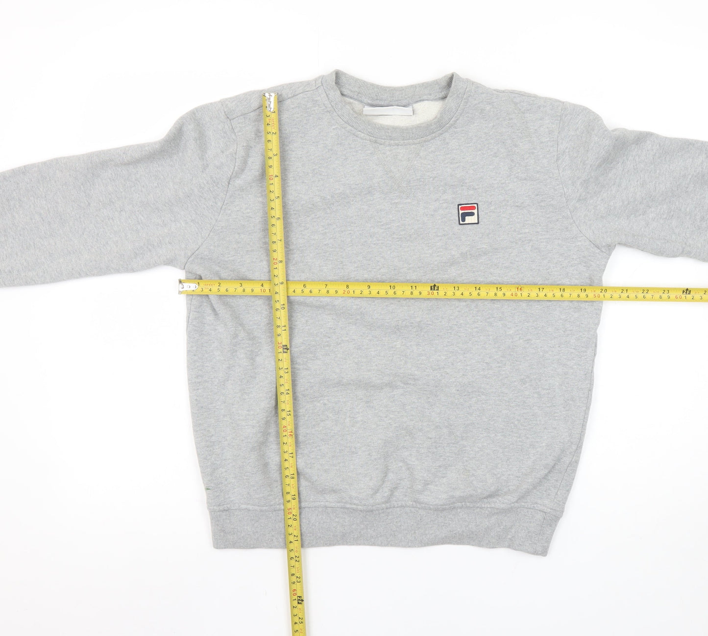 Womens UK S Regular FILA Grey Pullover Sweatshirt