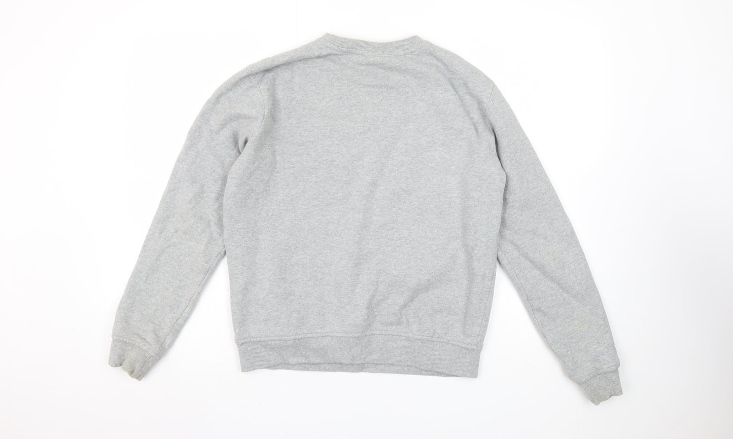 Womens UK S Regular FILA Grey Pullover Sweatshirt