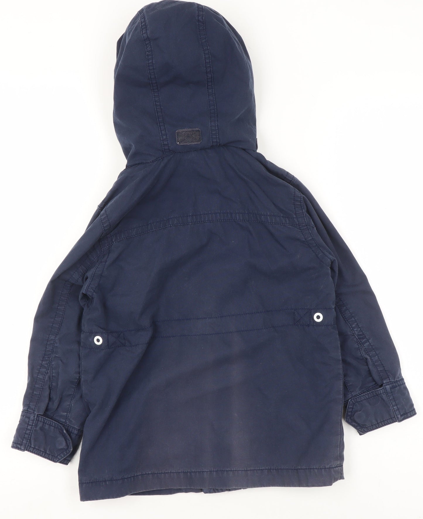 Gap Kids Boys Blue 4-5 Years Hooded Windbreaker Jacket with Pockets