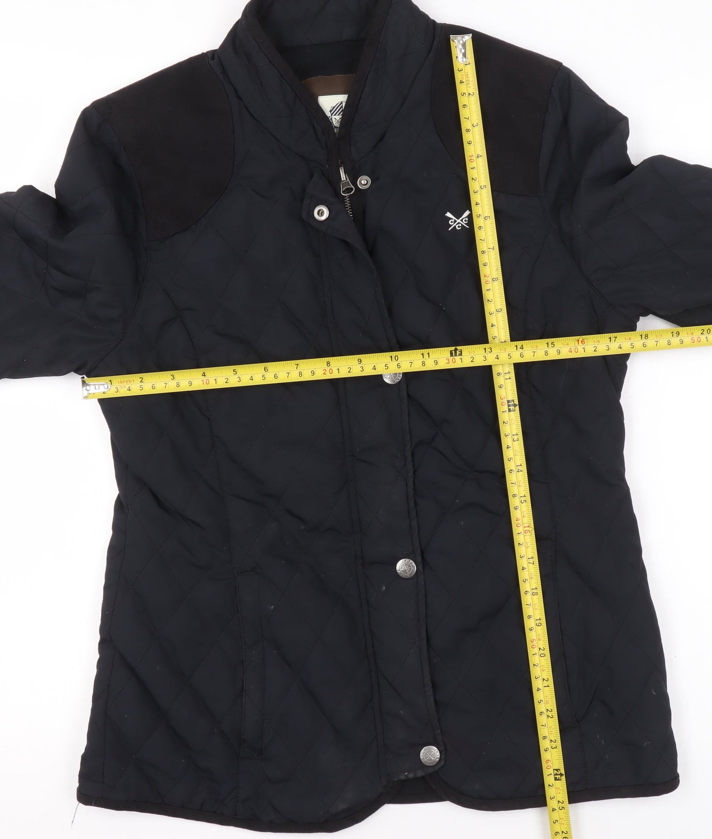 Crew Clothing Co Women’s Black Quilted Jacket Size 10