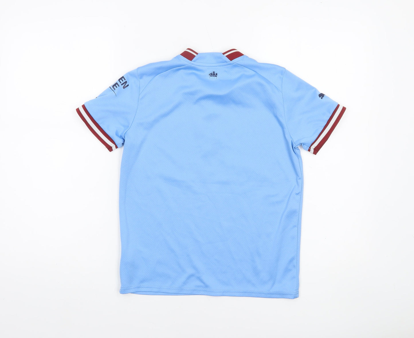 Puma Boys Blue Manchester City Football Jersey T-Shirt 11-12 Years