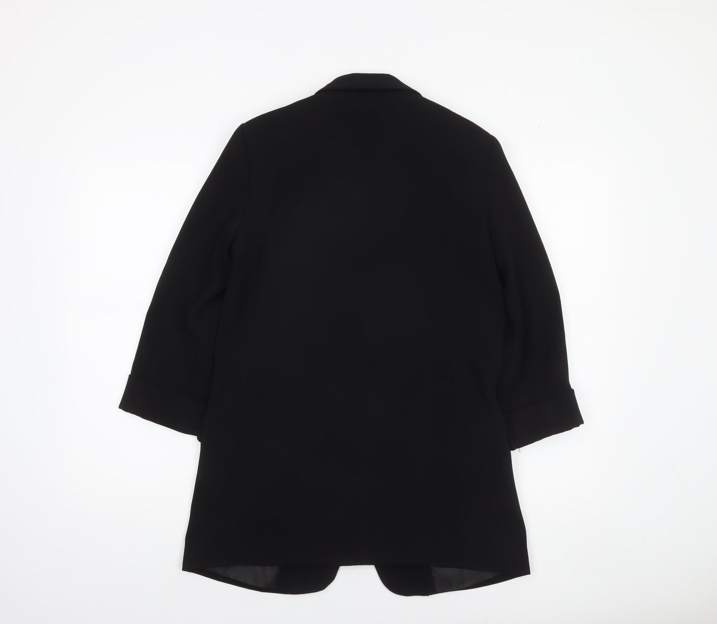 Zara Basic Women's Black Polyester Single-Breasted Blazer Size S