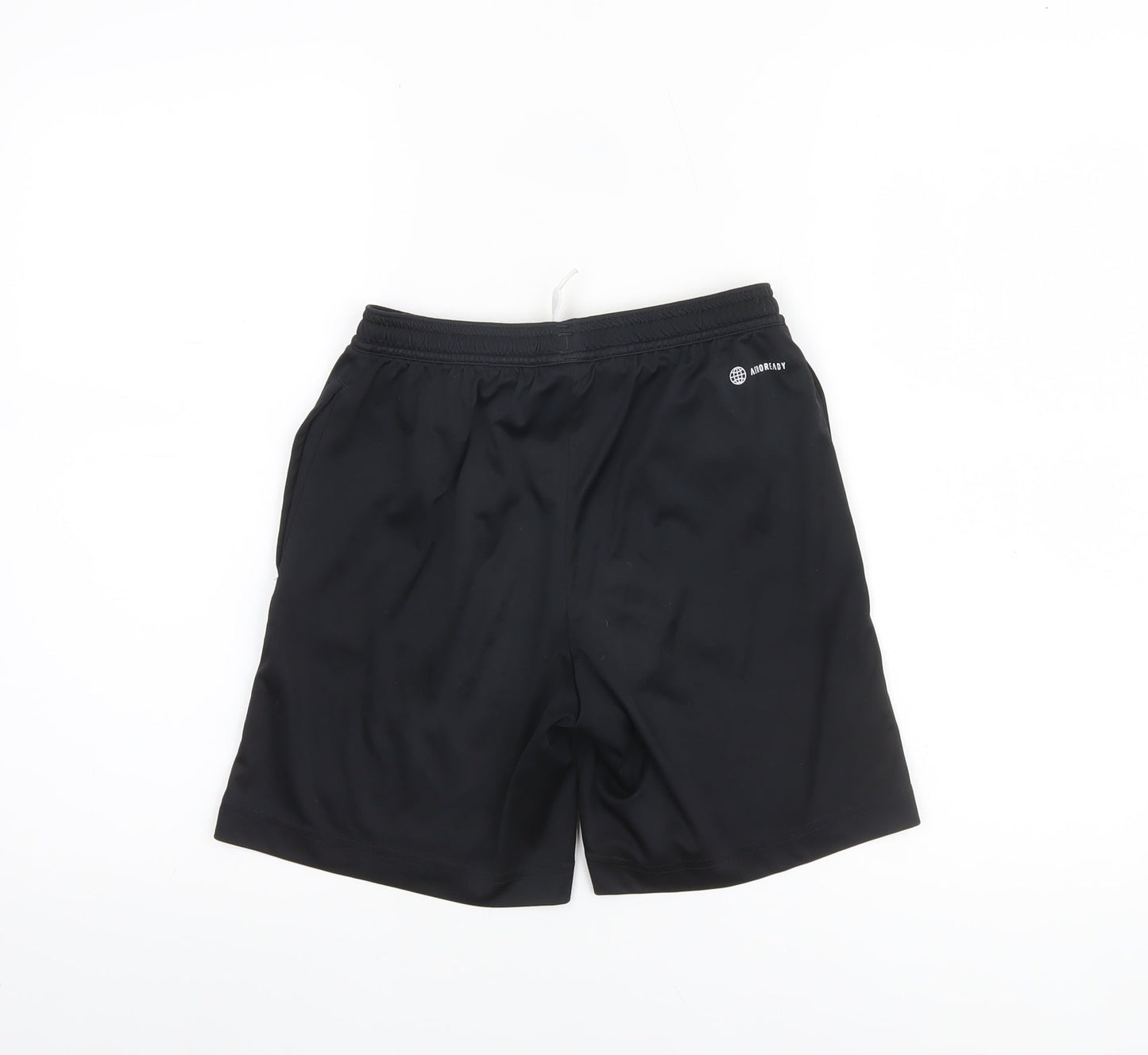 adidas Boys Black Athletic Sports Shorts Size 12 Years Lightweight Activewear