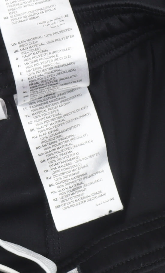 adidas Boys Black Athletic Sports Shorts Size 12 Years Lightweight Activewear