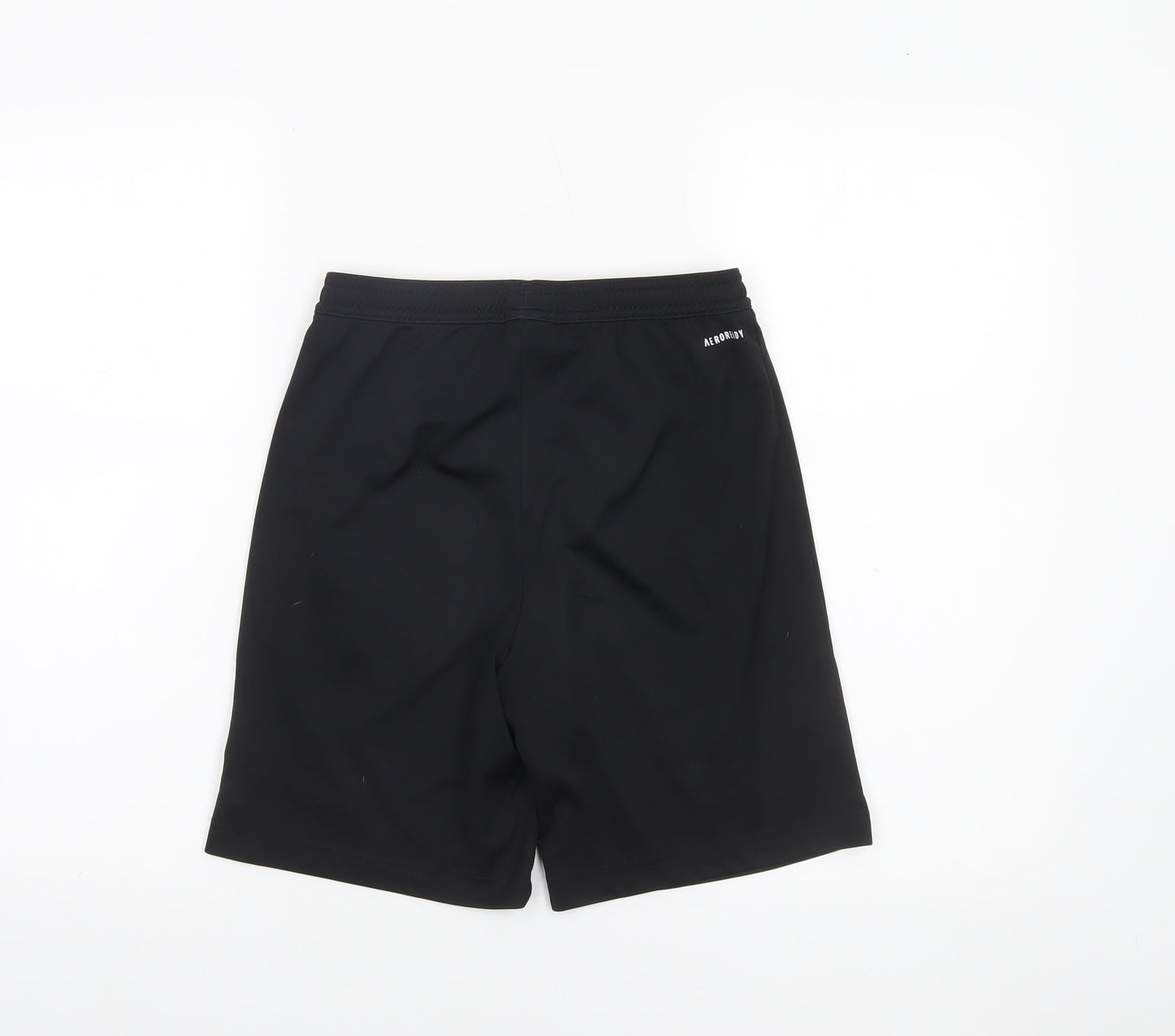 Adidas Boys Black 13-14 Years Athletic Sports Shorts Quick Dry